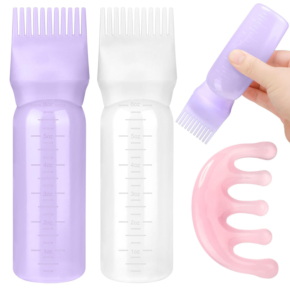 ProSuites white hair oil applicator bottle with pour tip for precise, mess-free application.