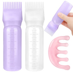 ProSuites white hair oil applicator bottle with pour tip for precise, mess-free application.