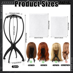 ProSuites wig-dust bag 19in keeps larger wigs dust-free during travel