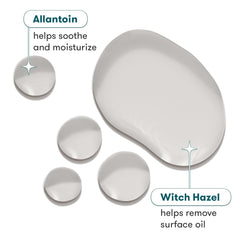 Ingredients highlight aloe, chamomile and witch hazel for soothing balance.