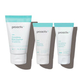 Proactiv+ balance bottle pour shows hydrating skincare during a daily routine.