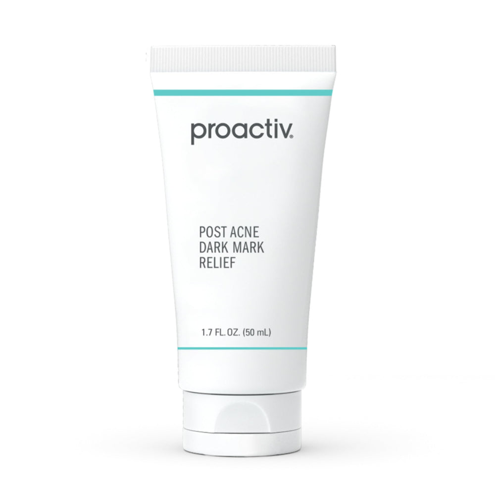 Proactiv post-acne dark mark relief cream bottle showing targeted treatment for smoother skin tone