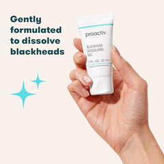 Proactiv gel in hand applying spot treatment to target blemishes.