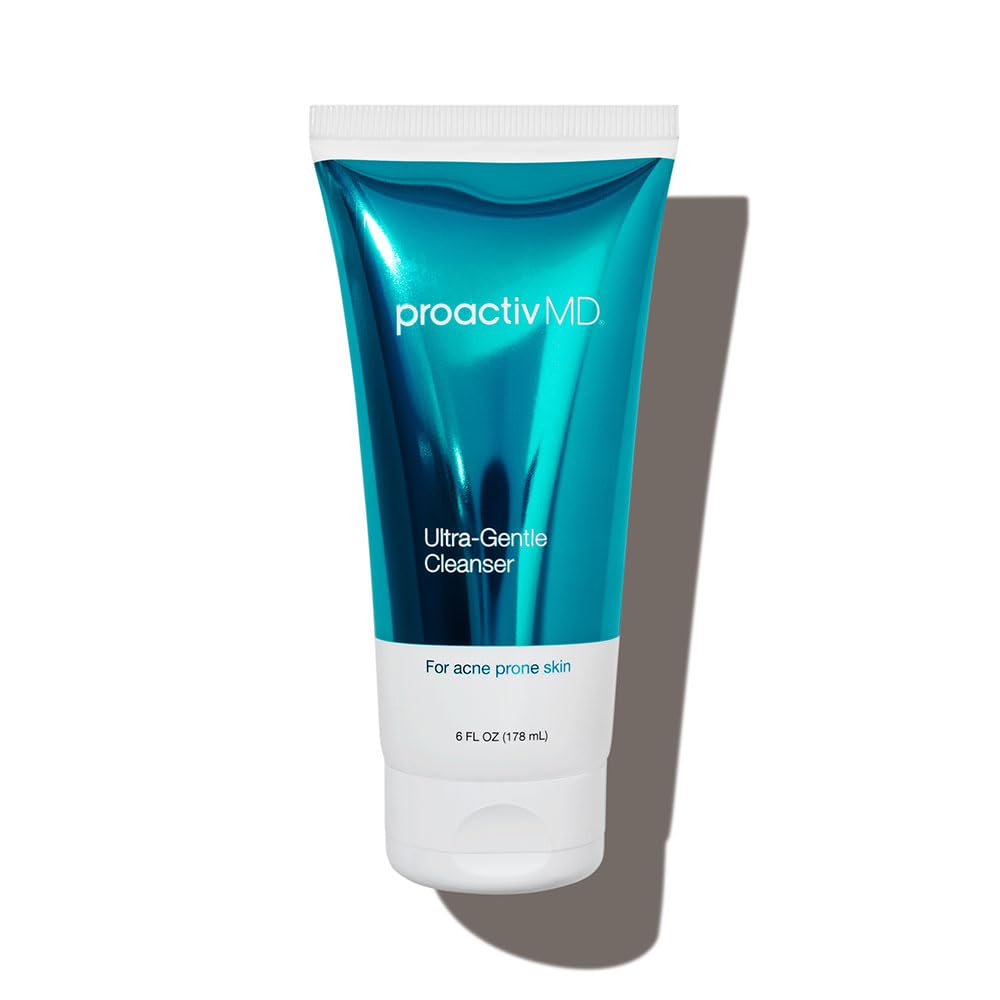 ProactivMD Ultra-Gentle Cleanser bottle close-up; hydrating formula for sensitive skin