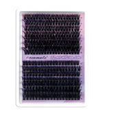Proamate cluster lashes D Curl 10–18mm pack close-up for customizable volume.