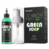 Proamate Jabón Verde para Tatuajes, botella con espuma para limpieza suave