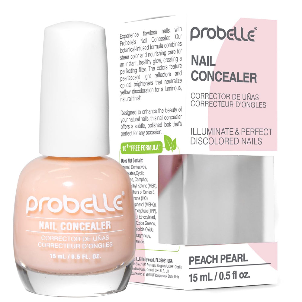 Probelle Concealer iluminador, luz perlada para uñas amarillentas