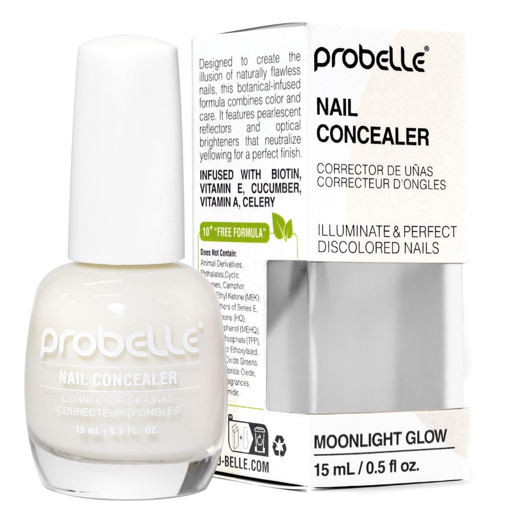 Probelle Concealer de uñas iluminador en envase para acabado luminoso