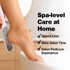 Probelle foot file medium side in use during pedicure