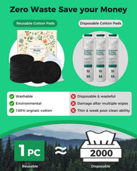 Prociv 8-pack pads with mesh laundry bag for eco-friendly skincare.