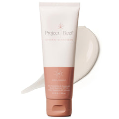 Project Reef SPF 50 mineral sunscreen bottle with reef-safe zinc oxide.