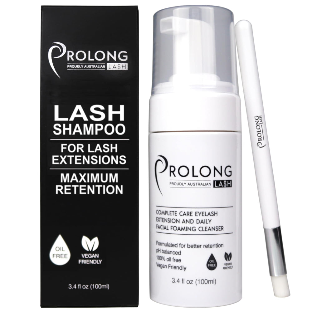 PROLONG LASH eyelash extension shampoo bottle 100ml cleans lashes safely before and after extensions