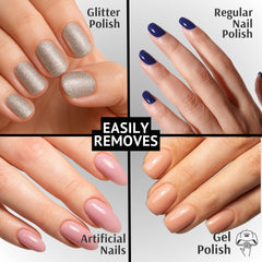 Pronto removedor quita esmalte gel y brillos fácilmente