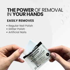Pronto acetone wipes for salon and home, convenient and efficient.