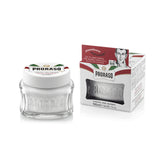 Proraso pre-shave cream bottle with oatmeal and green tea softens stubble for smoother shaving