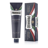 Proraso shaving cream aloe vera tube highlights hydrating formula for dry skin.