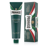 Proraso Shaving Cream tube being squeezed for easy dispensing and a smooth, close shave.