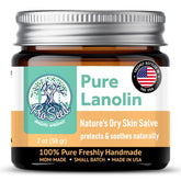 ProSeed Lanolin Balm in a glass jar for deep hydration.