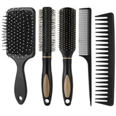 ProSuites 5Pcs Hair Brush Set with paddle brush for easy detangling