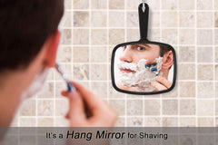 Protecle Hand Mirror has an ergonomic handle for comfortable long use
