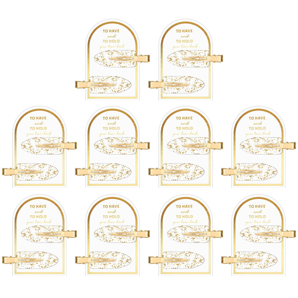Psyqtsuary no-crease hair clip in gold for secure, crease-free styling.