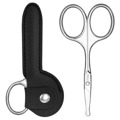 PTBTO Eyebrow Scissors with round tip for safe trimming around delicate facial areas.