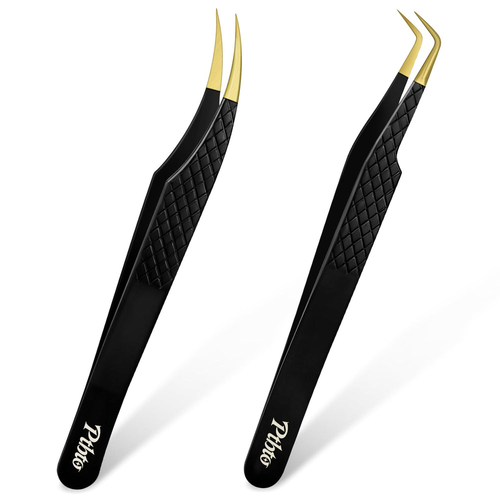 PTBTO pointed eyelash tweezer close up for precise isolation