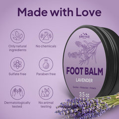 Crema para pies Pumice Valley con lavanda para hidratación suave.
