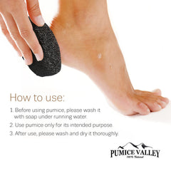 Pumice Valley hand-held stone with ergonomic grip for easy use