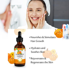 Pumpkin Seed Oil for hair care; nourishes dry, damaged strands with gentle conditioning.