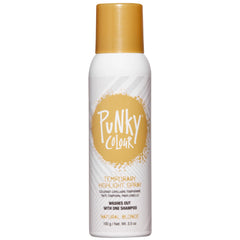 Punky Temporary Hair Highlight Spray bottle close-up for travel-ready color.