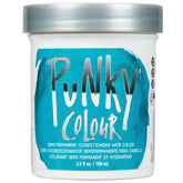 Punky Turquoise semi-permanent bottle close-up showing vibrant color and conditioning formula