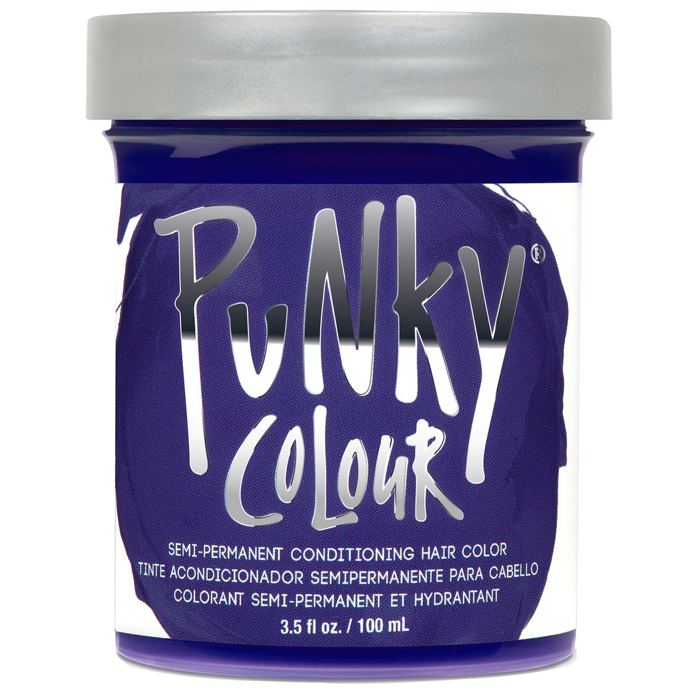 Punky Violet semi-permanent color application for vibrant, salon-like results at home.