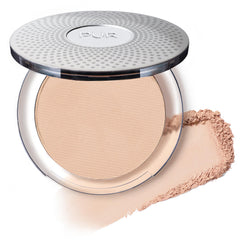 PÜR MINERALS 4-in-1 foundation Ivory packaging, sleek compact for travel-ready coverage.