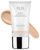 PUR MINERALS 4-in-1 tinted moisturizer close-up tube with SPF 20 for everyday wear