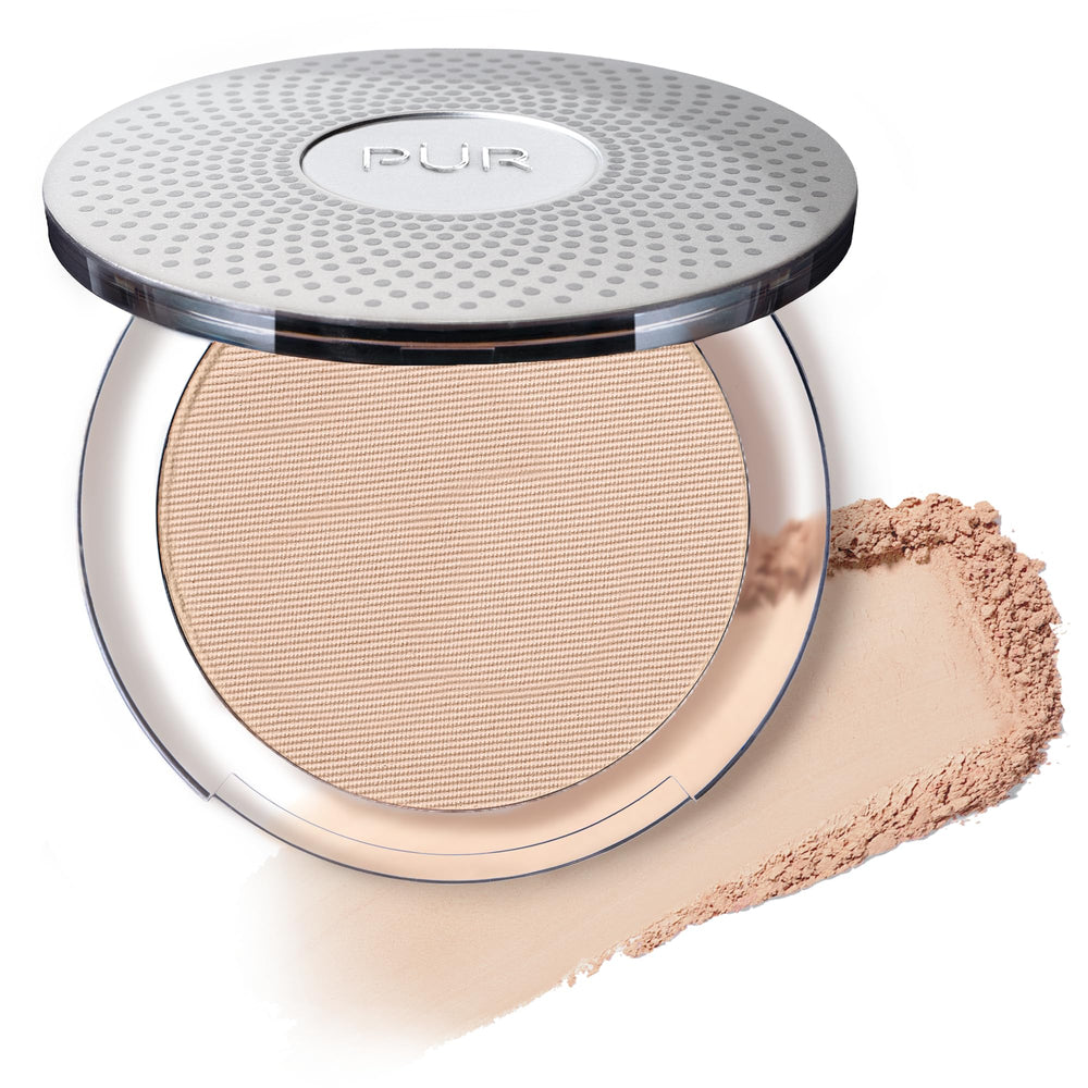 PÜR MINERALS Pur Beauty 4-in-1 foundation compact close-up showing natural finish