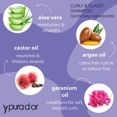 PURA D'OR Curly & Classy Conditioner bottle pump for lightweight conditioning and manageability.