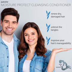 PURA D’OR Moisture Protect: pelo desenredado y manejable tras el uso.