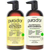 PURA D'OR Original Gold Label shampoo bottle front for fuller-looking hair.