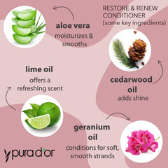 PURA D'OR label close-up emphasizing vegan, cruelty-free formula
