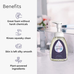 Puracy Jabon Espuma Lavanda Vanilla, textura densa para una sensación de limpieza reconfortante.