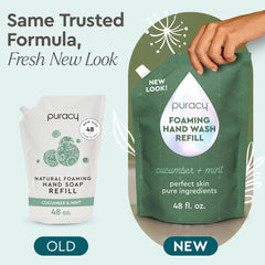 Puracy refill pouch reduces plastic waste and energy compared to bottles