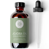 Pure Body Naturals Aceite de Jojoba Orgánico en botella ámbar para conservar pureza y frescura