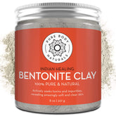 Pure Body Naturals polvo Bentonita 8 onzas para purificar poros y detox facial