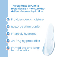 Silky, water-rich serum texture shown for quick absorption.