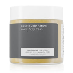 Pure for Men Bum Balm jar closeup highlighting creamy, quick-apply texture.