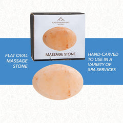 Piedra rosa del Himalaya Pure Himalayan Salt Works, cristal natural para masajes terapéuticos.