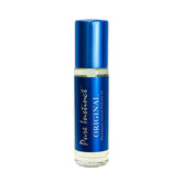Pure Instinct bottle front shows the Original pheromone blend in a compact size