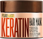 Mascarilla de Keratina de PURE NATURE LUX SPA en bote con hidratación profunda para el cabello.