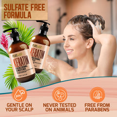 Sulfate-free label close-up on Pure Nature Lux Spa bottle, gentle cleansing.